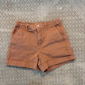 EUC Everlane Wayhigh Brown Denim Shorts, Size 8